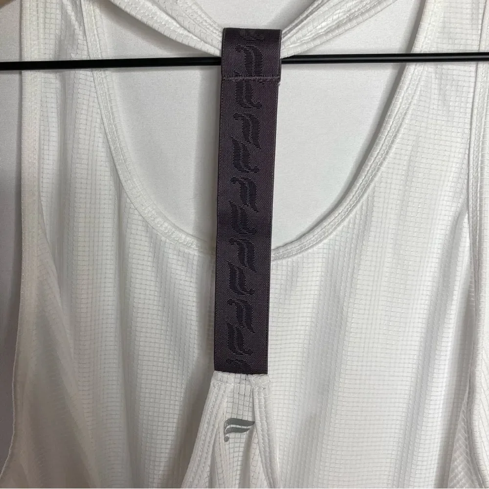 NWT Fabletics White Cashel Logo Back Tank Medium